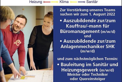 Wir suchen zum August 2022 Auszubildende